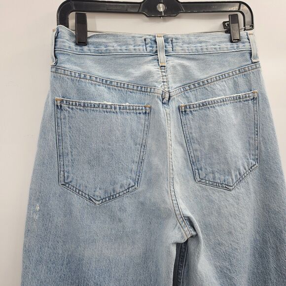 Agolde Criss-Cross Upsized Jeans (Sz 26) High Rise Straight Leg Suburbia - Picture 5 of 9